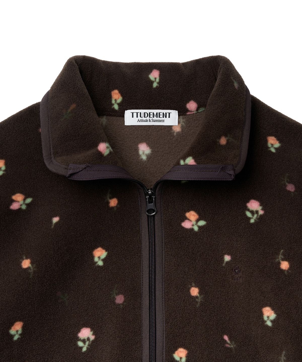 튜드먼트(TTUDEMENT) ROSE FLEECE JACKET_BROWN