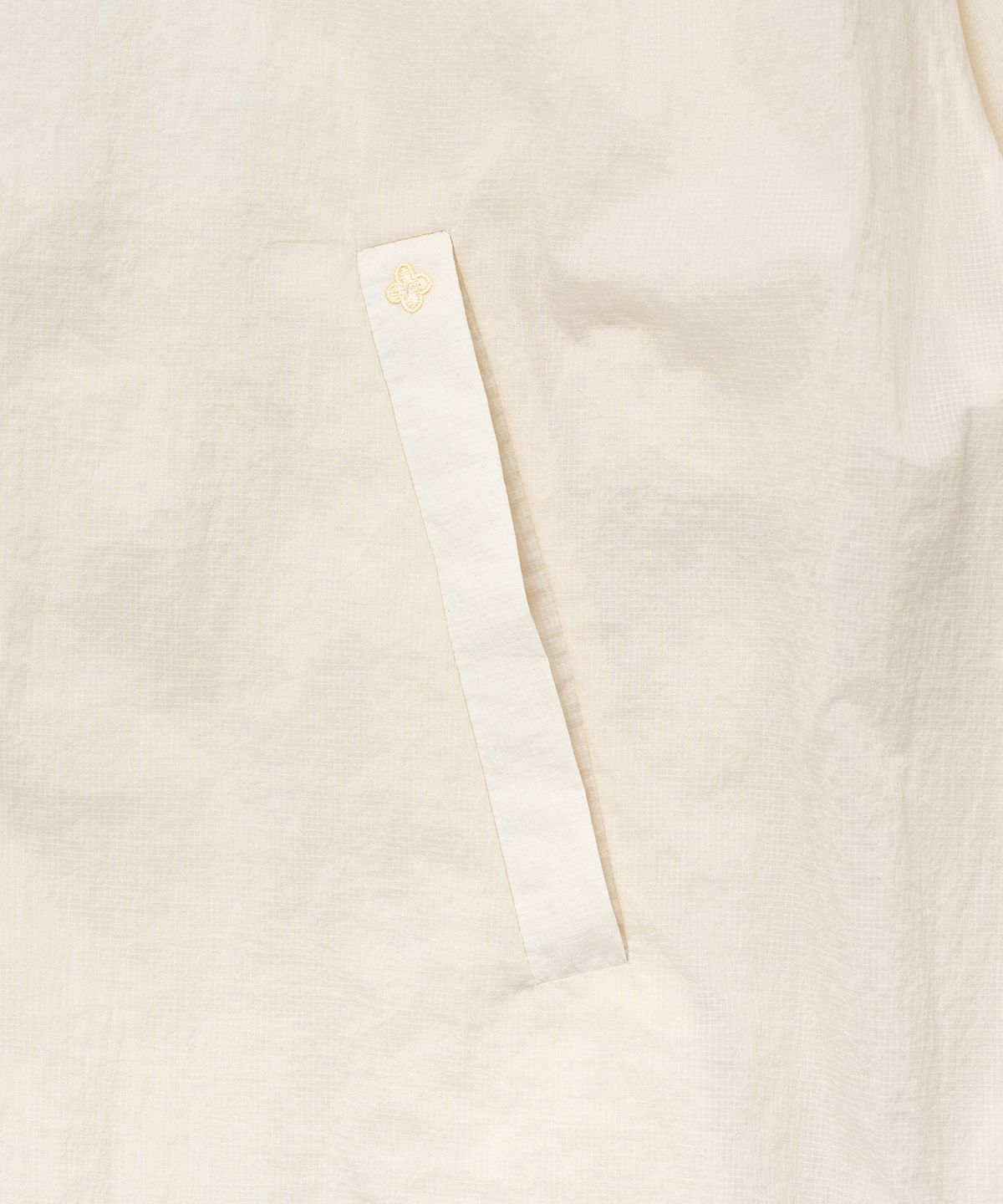 튜드먼트(TTUDEMENT) SHEER FRILLED WINDBREAKER_BUTTER