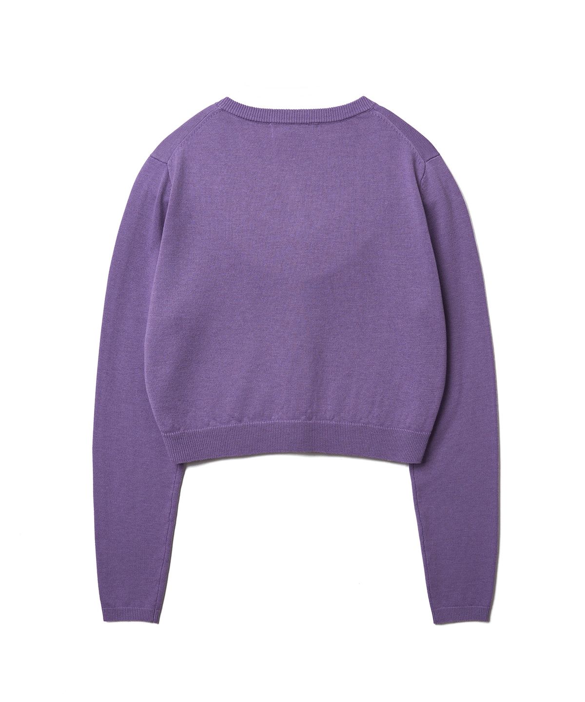 튜드먼트(TTUDEMENT) DAILY WOOL KNIT CARDIGAN_PURPLE