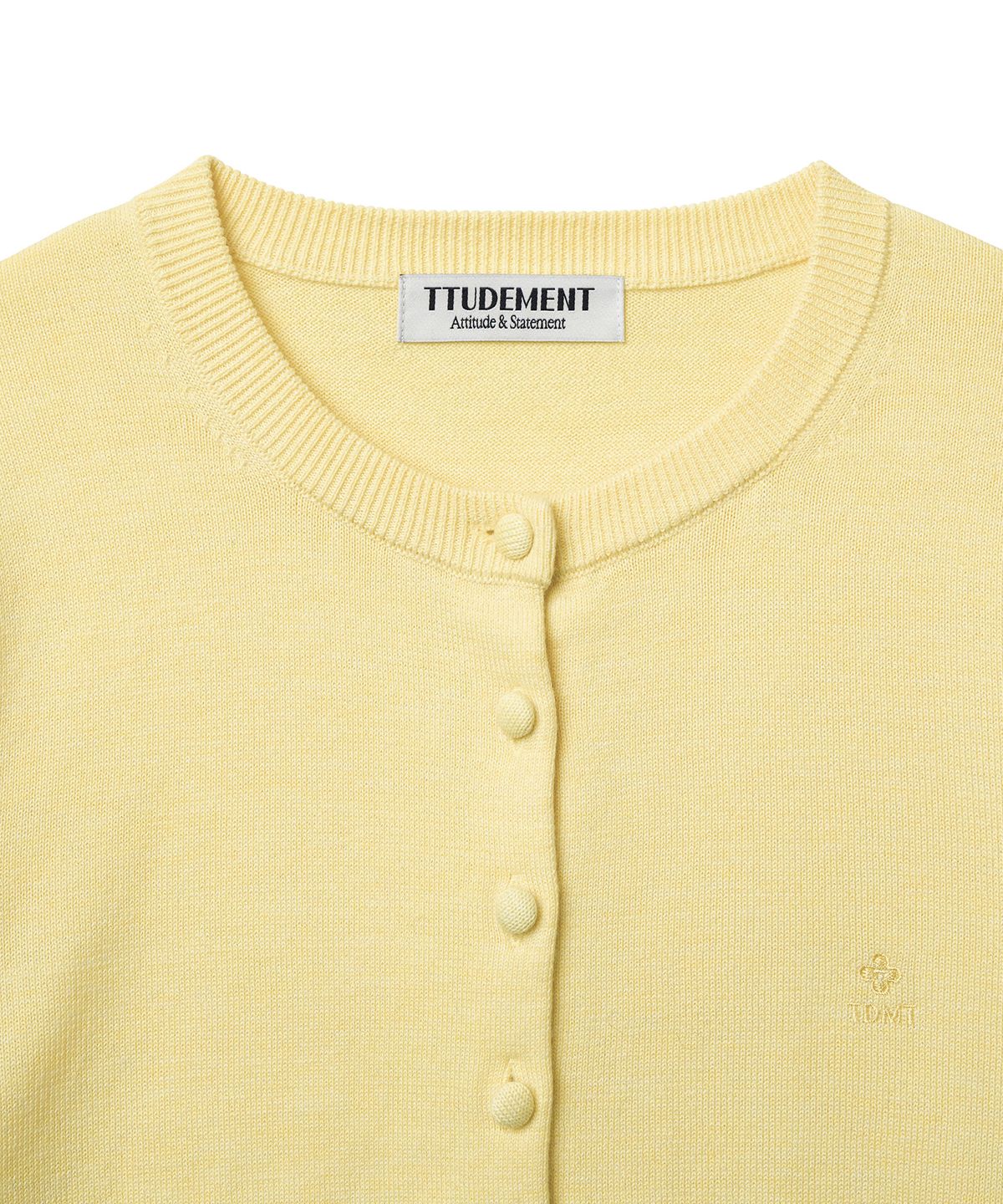 튜드먼트(TTUDEMENT) DAILY WOOL KNIT CARDIGAN_BUTTER