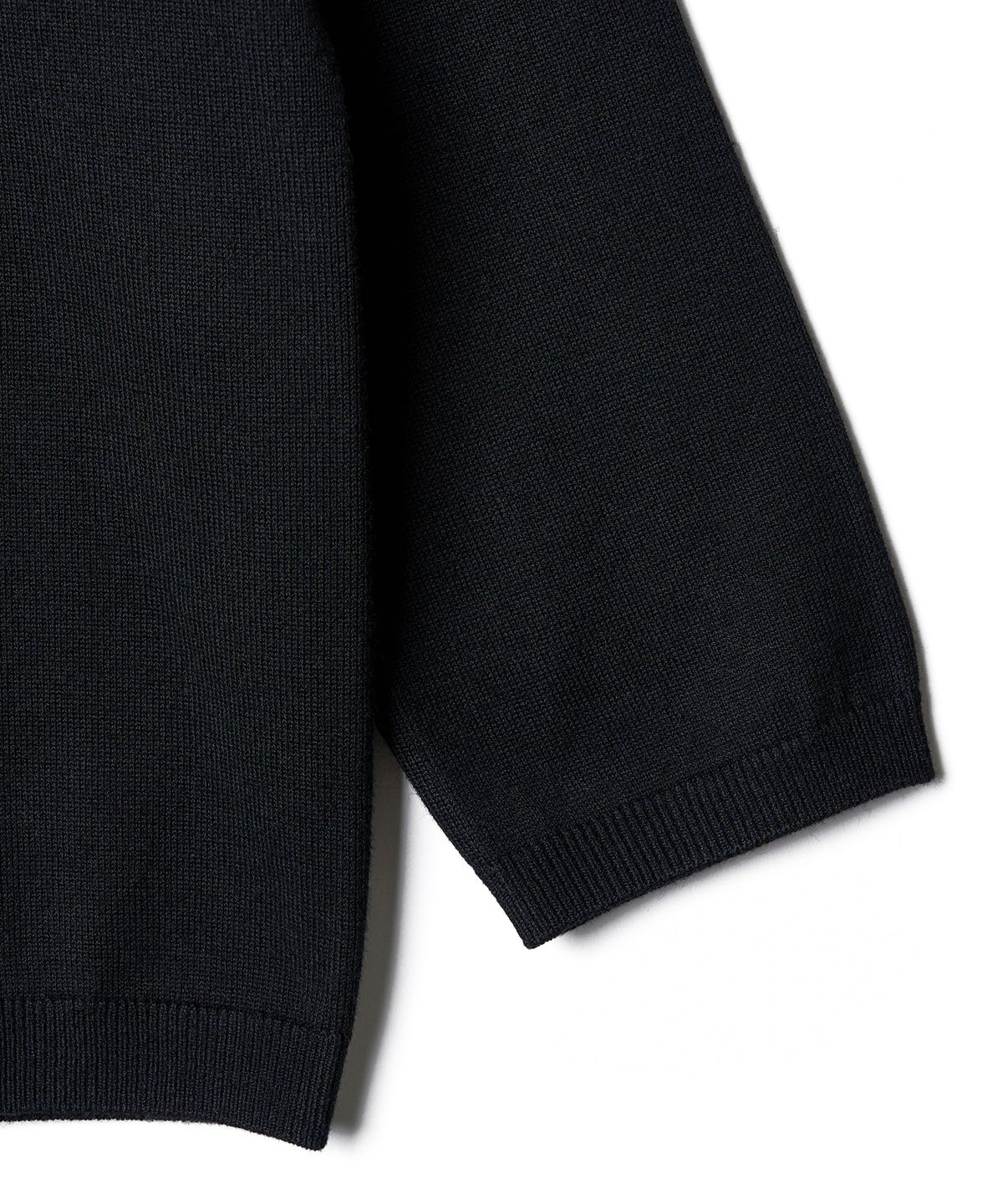 튜드먼트(TTUDEMENT) DAILY 3/4 SLEEVE KNIT TOP_BLACK