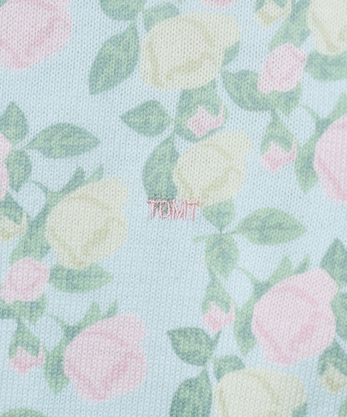 튜드먼트(TTUDEMENT) ROSE PRINTED CARDIGAN_LIGHT BLUE