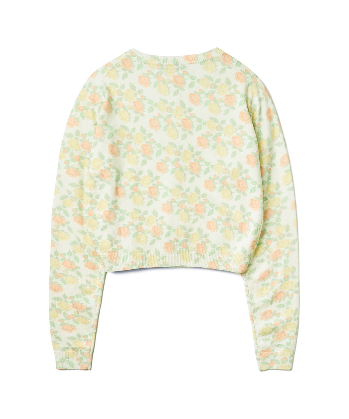 튜드먼트(TTUDEMENT) ROSE PRINTED CARDIGAN_IVORY