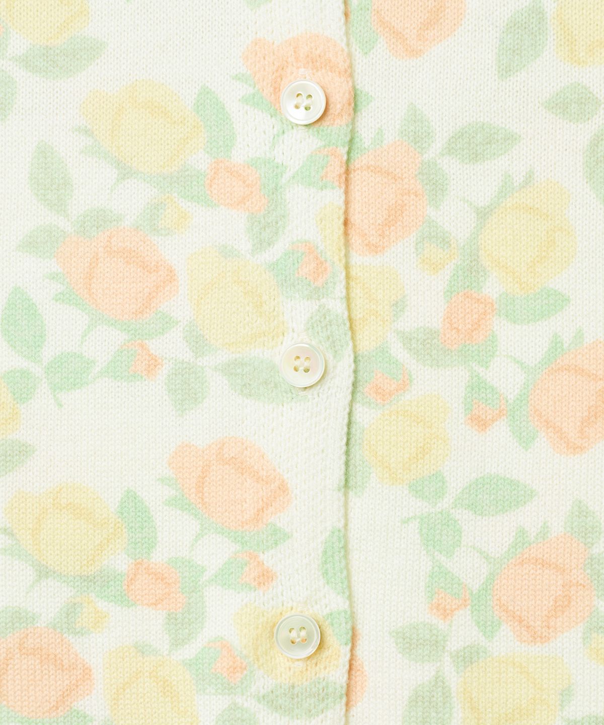 튜드먼트(TTUDEMENT) ROSE PRINTED CARDIGAN_IVORY