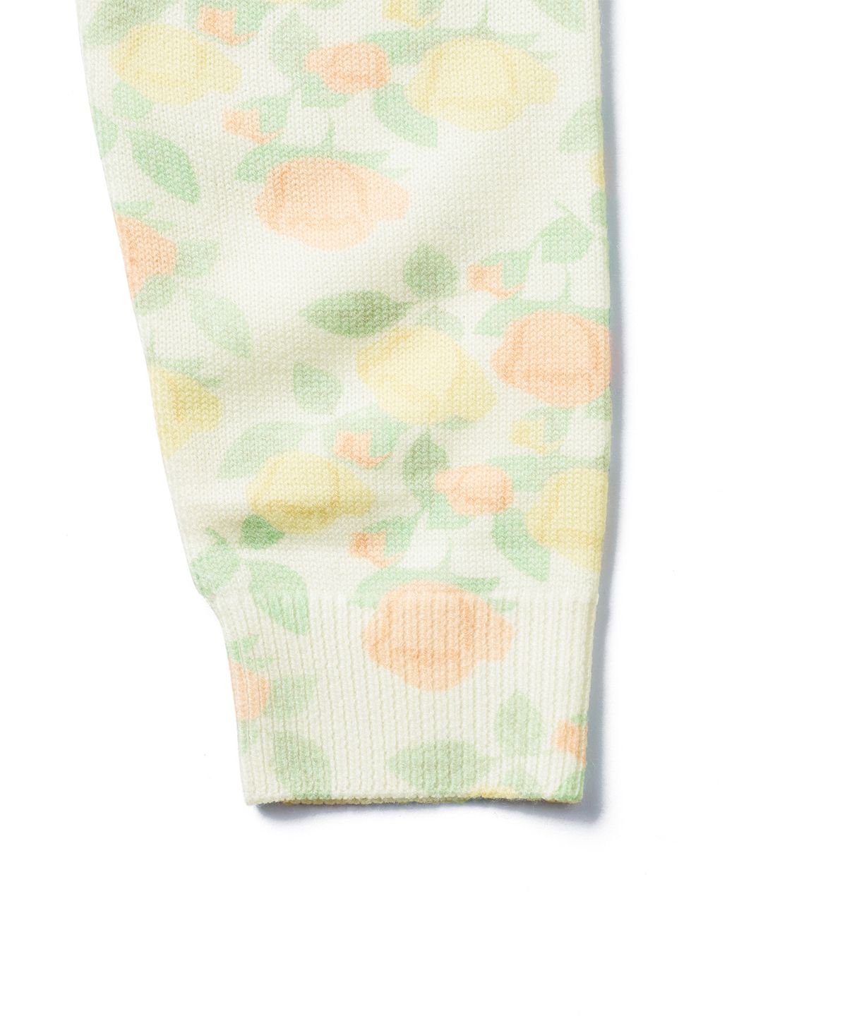 튜드먼트(TTUDEMENT) ROSE PRINTED CARDIGAN_IVORY