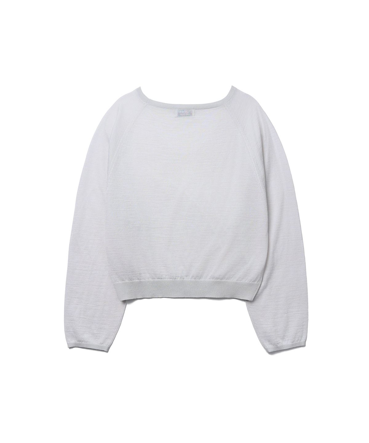 튜드먼트(TTUDEMENT) SHEER OFF SHOULDER PULLOVER_LIGHT GREY