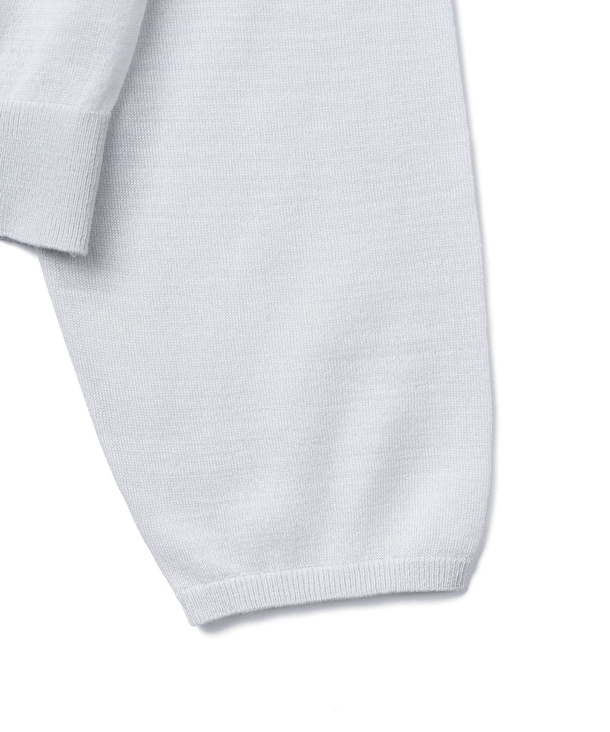튜드먼트(TTUDEMENT) SHEER OFF SHOULDER PULLOVER_LIGHT GREY