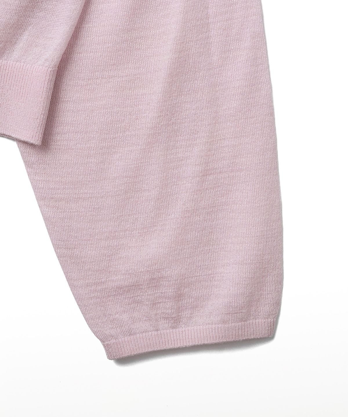 튜드먼트(TTUDEMENT) SHEER OFF SHOULDER PULLOVER_LIGHT PINK