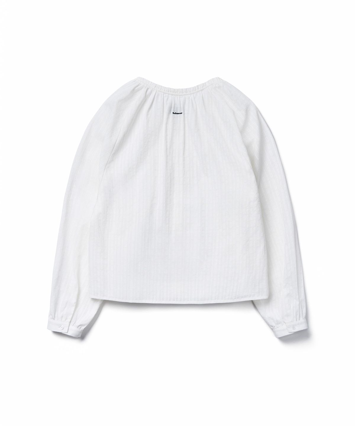 튜드먼트(TTUDEMENT) FRILLED NECK LONG-SLEEVE BLOUSE_IVORY