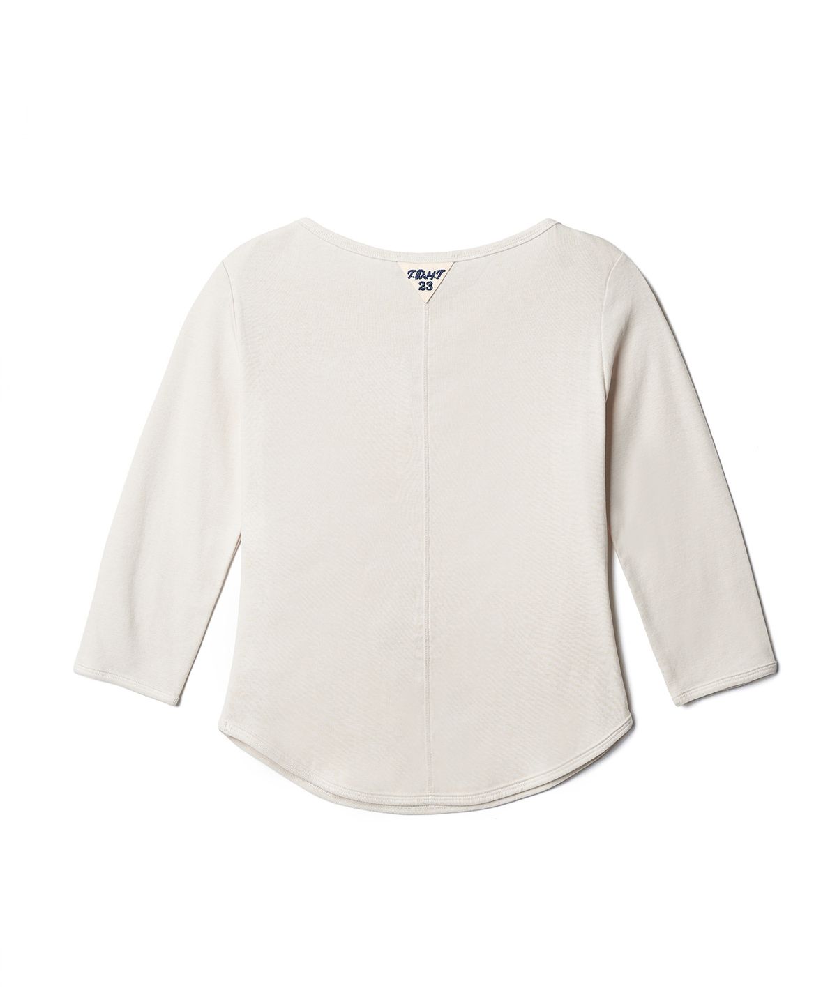 튜드먼트(TTUDEMENT) 50s EMBROIDERED 3/4 SLEEVE T-SHIRT_IVORY