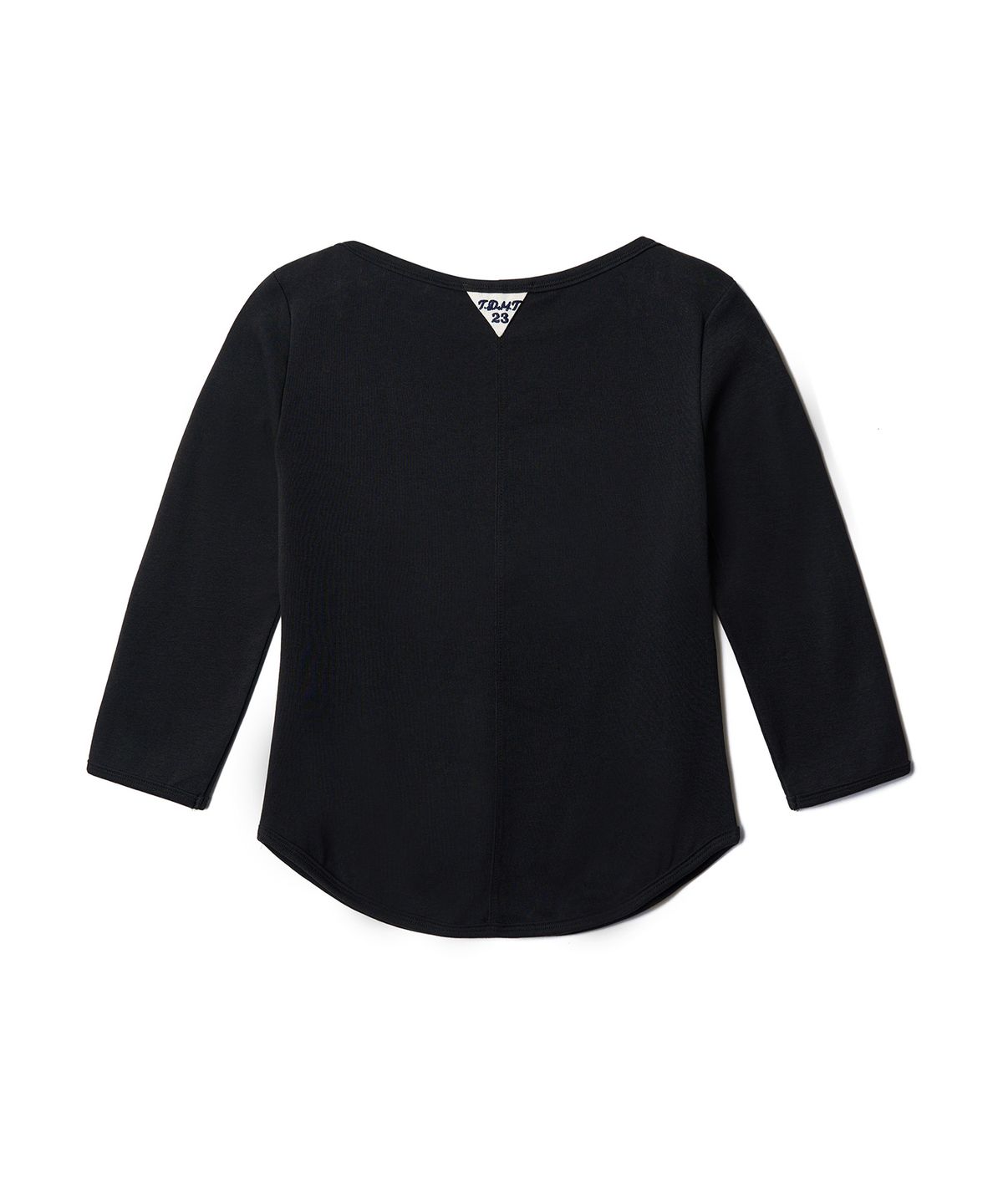 튜드먼트(TTUDEMENT) 50s EMBROIDERED 3/4 SLEEVE T-SHIRT_BLACK