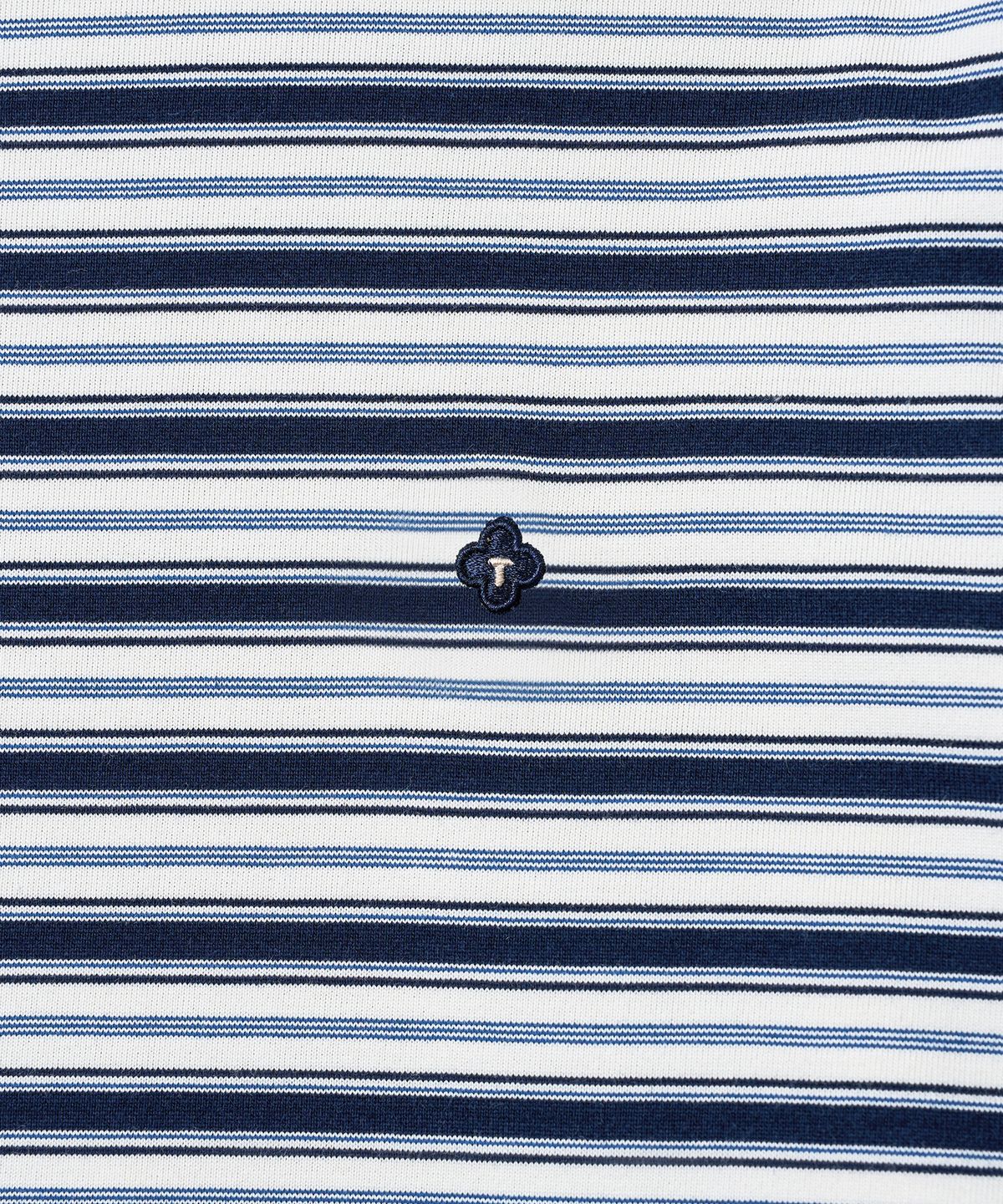 튜드먼트(TTUDEMENT) STRIPED ROUND-NECK T-SHIRT_NAVY