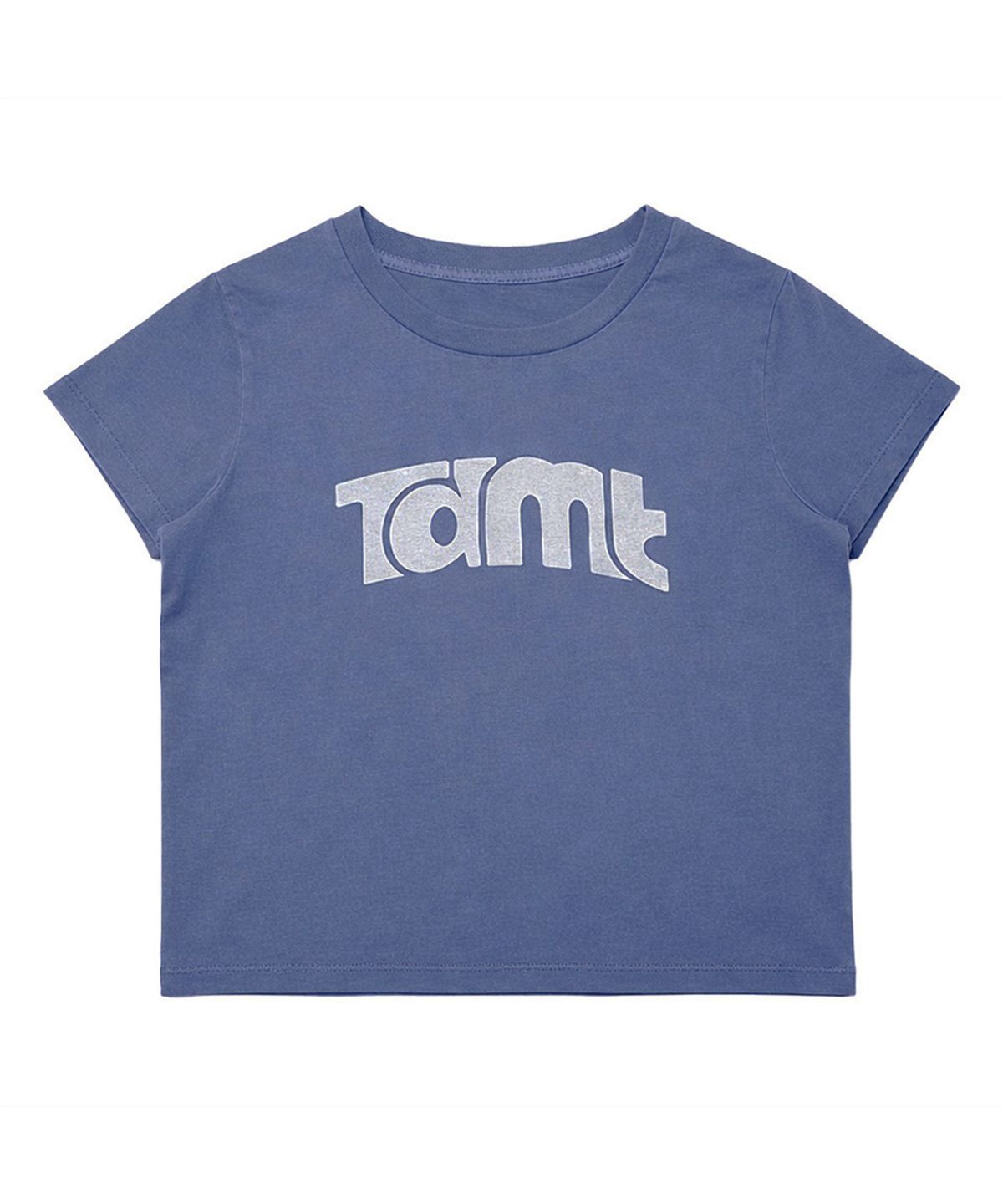 튜드먼트(TTUDEMENT) TT LOGO SHORT-SLEEVE T-SHIRT_PIGMENT BLUE
