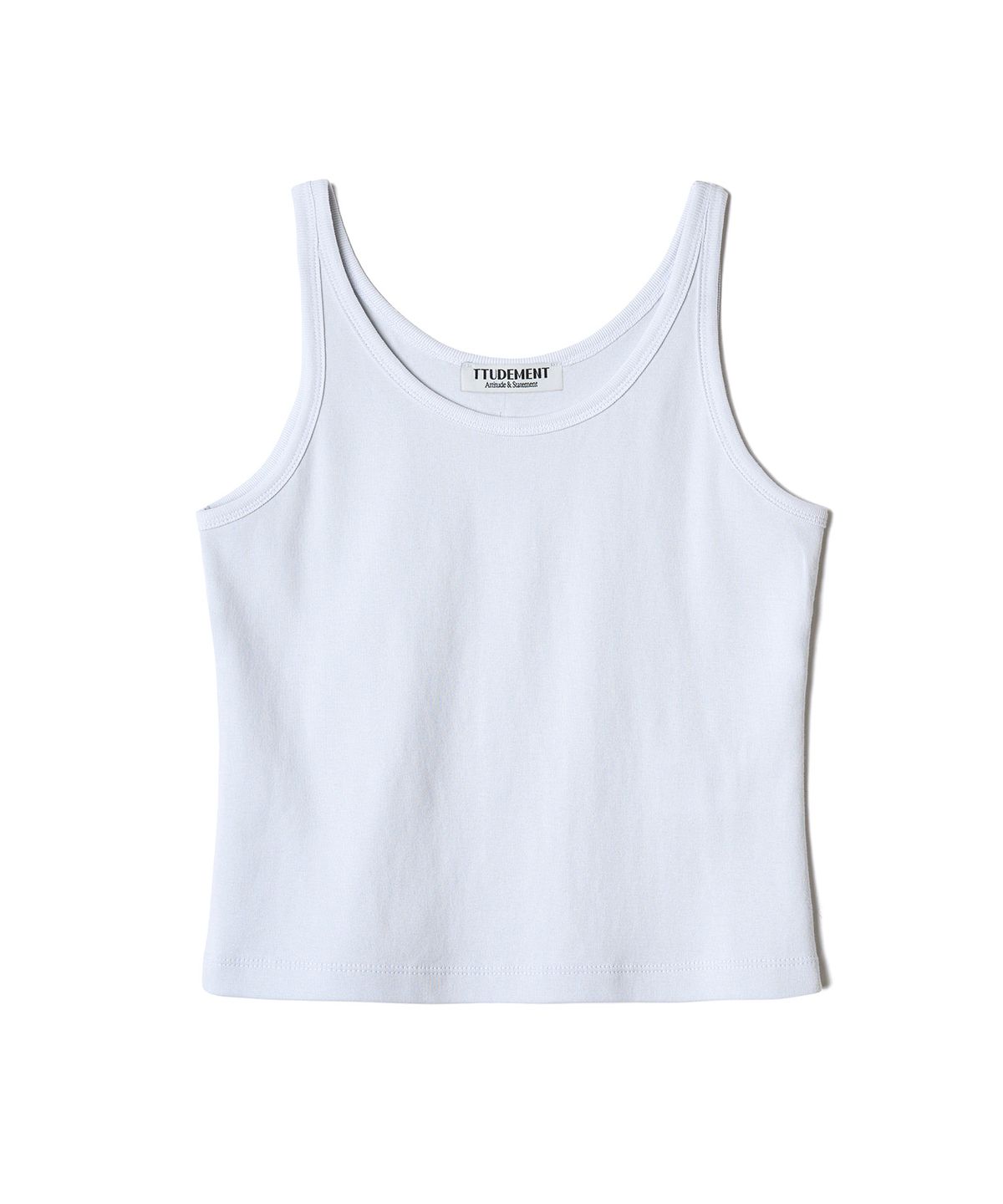 튜드먼트(TTUDEMENT) 50s EMBROIDERED SLEEVELESS T-SHIRT_LIGHT BLUE