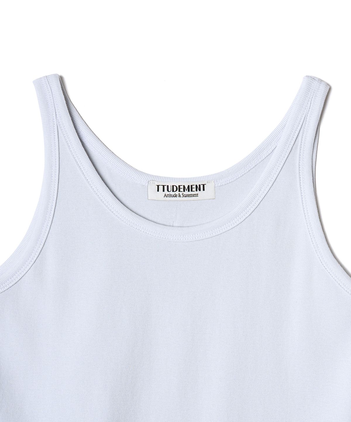 튜드먼트(TTUDEMENT) 50s EMBROIDERED SLEEVELESS T-SHIRT_LIGHT BLUE