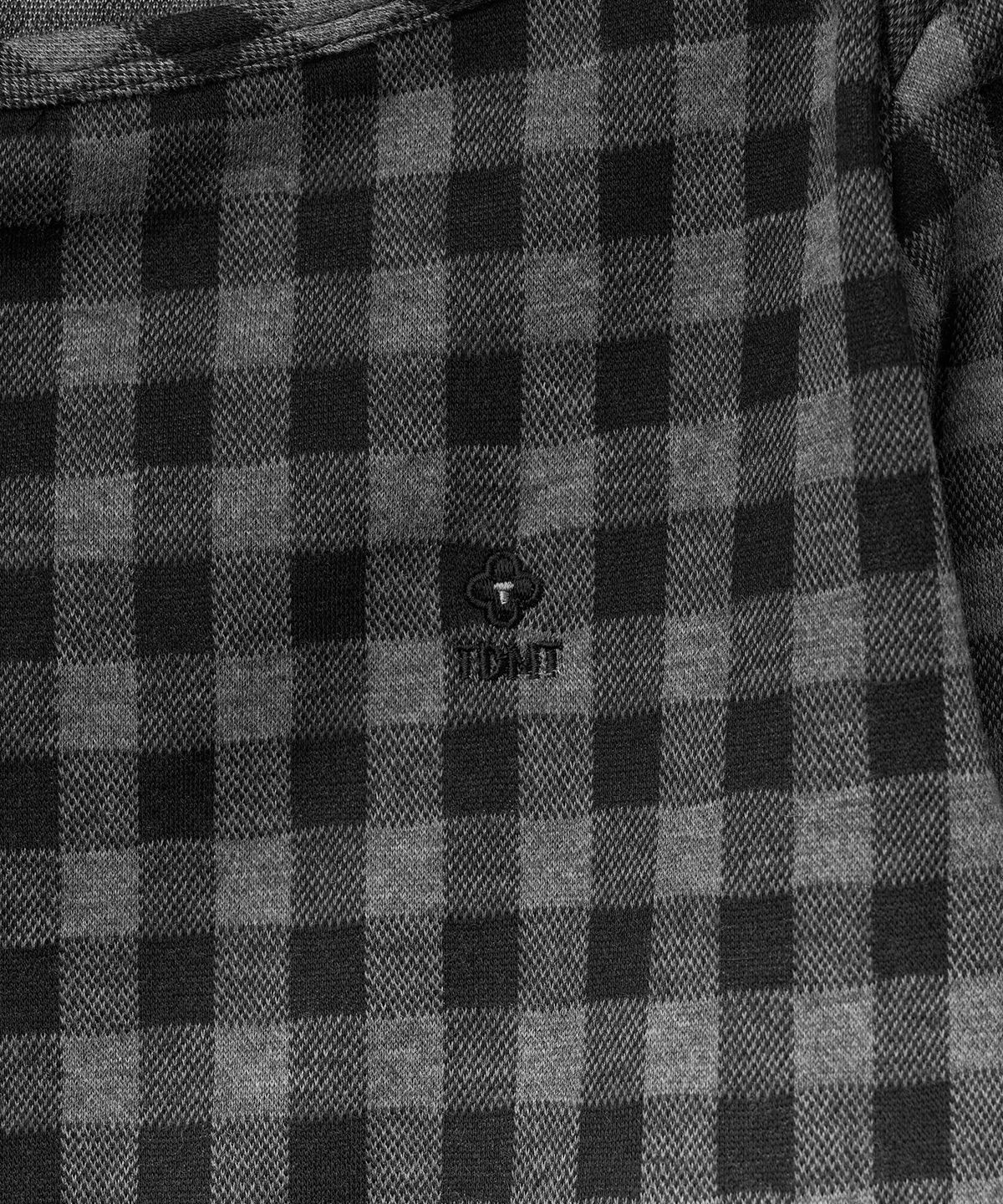 튜드먼트(TTUDEMENT) [SET] GINGHAM CHECK CARDIGAN SET_BLACK