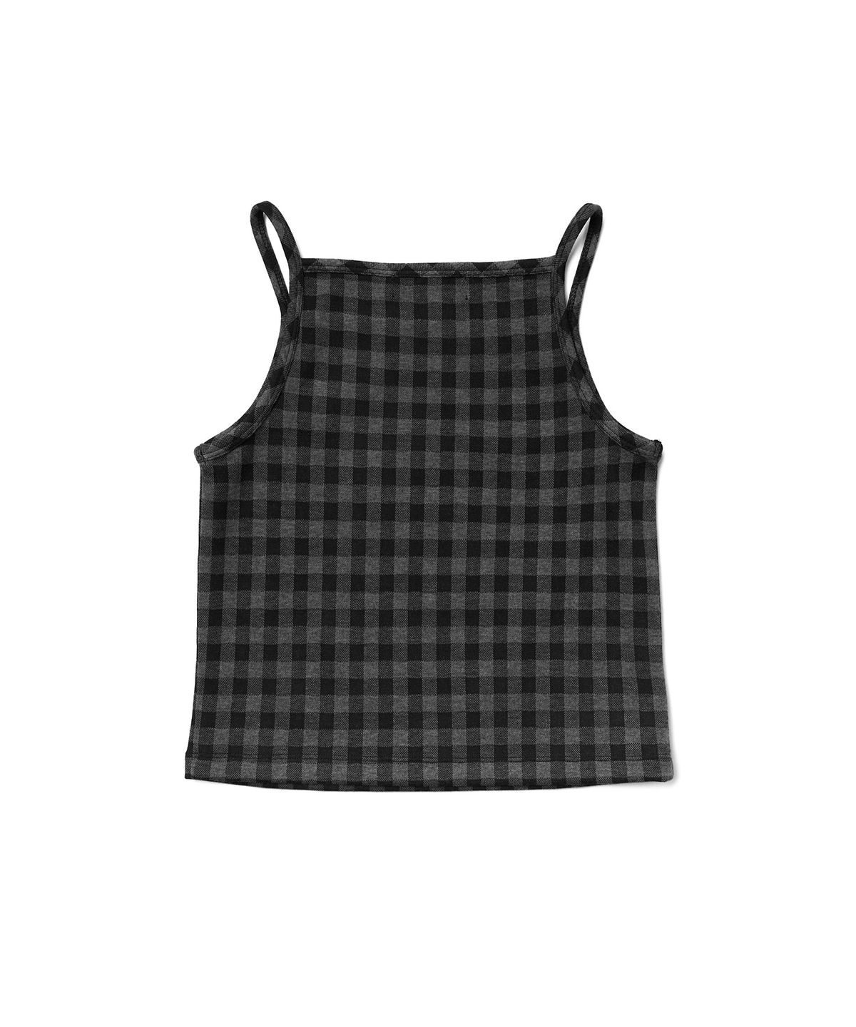 튜드먼트(TTUDEMENT) [SET] GINGHAM CHECK CARDIGAN SET_BLACK