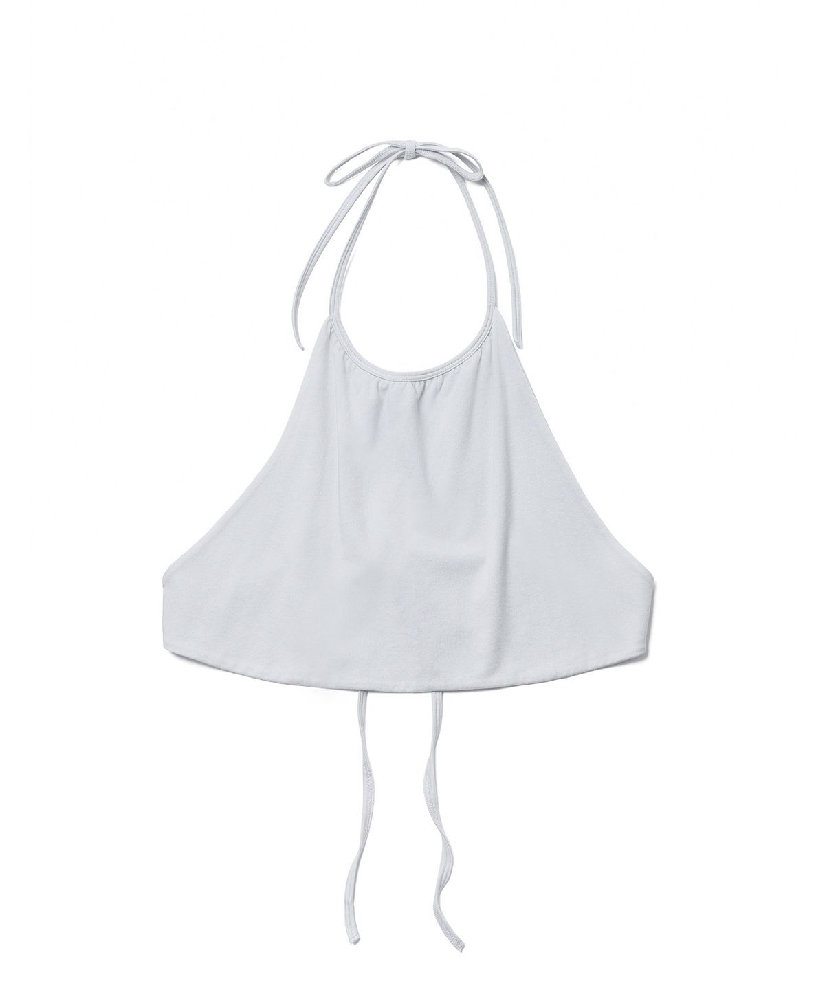 튜드먼트(TTUDEMENT) HALTER-NECK LAYERED T-SHIRT_LIGHT GREY