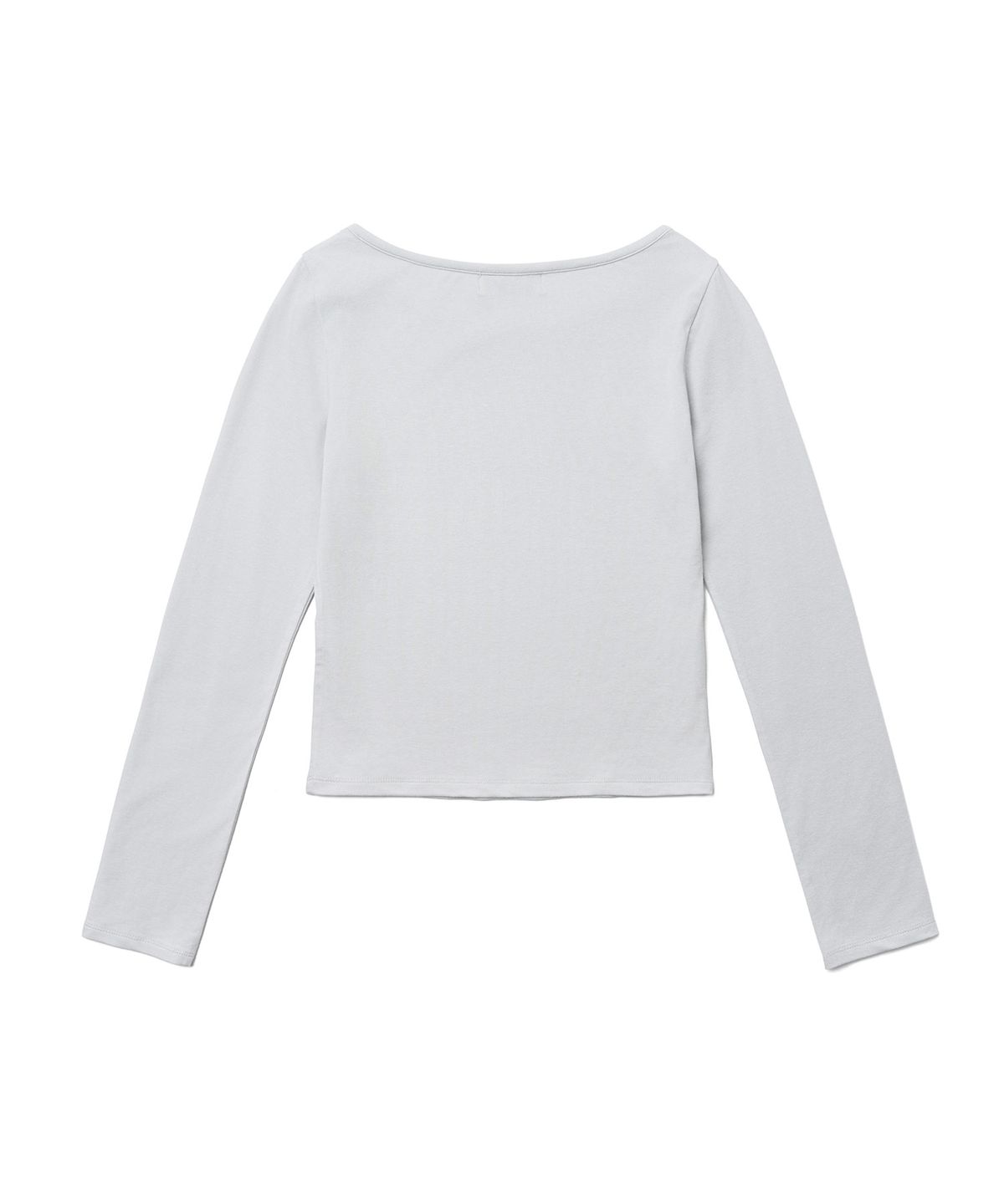 튜드먼트(TTUDEMENT) HALTER-NECK LAYERED T-SHIRT_LIGHT GREY