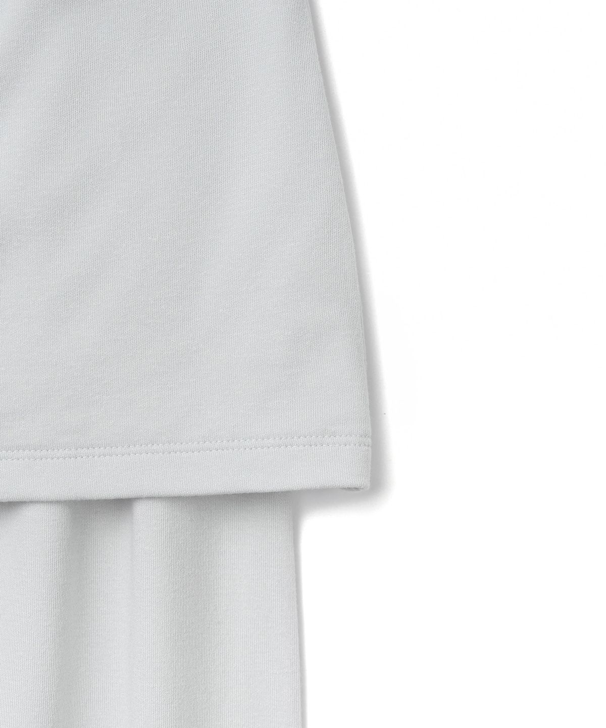 튜드먼트(TTUDEMENT) H-LINE JERSEY MAXI SKIRT LIGHT GREY