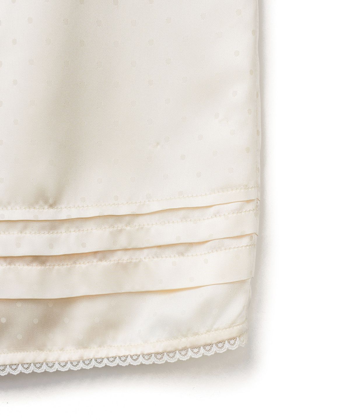 튜드먼트(TTUDEMENT) SATIN DOT MIDI SKIRT_IVORY