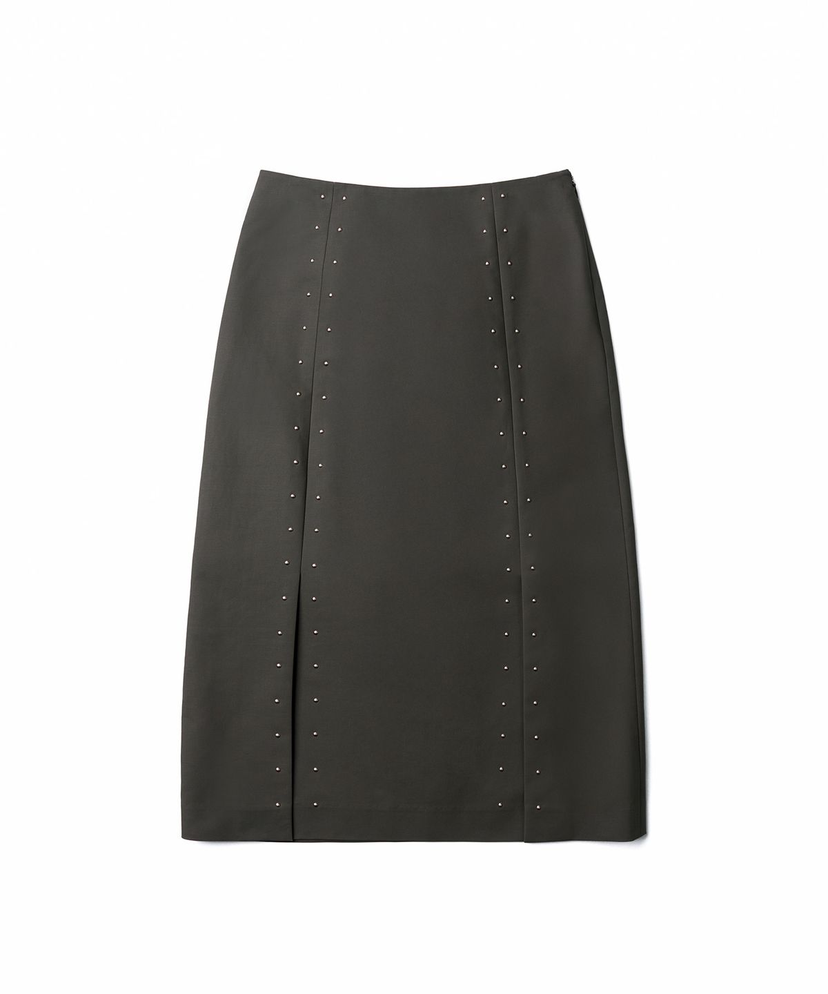 튜드먼트(TTUDEMENT) STUD LONG SKIRT_CHARCOAL