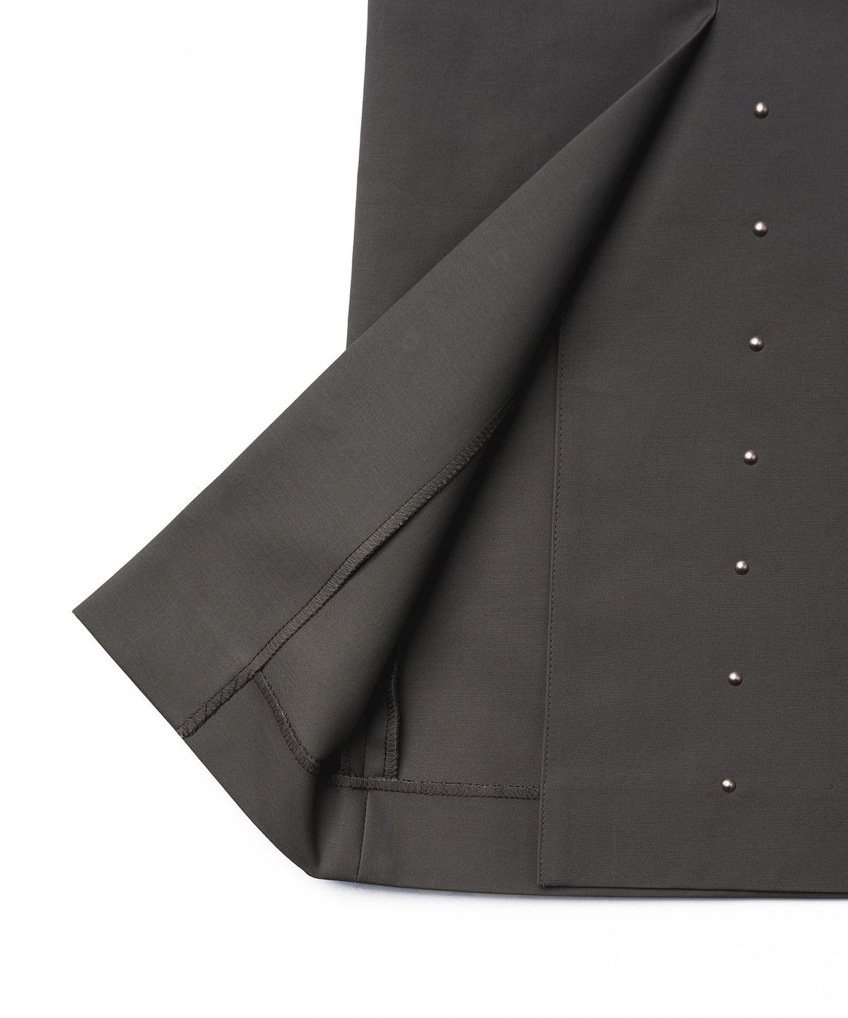 튜드먼트(TTUDEMENT) STUD LONG SKIRT_CHARCOAL