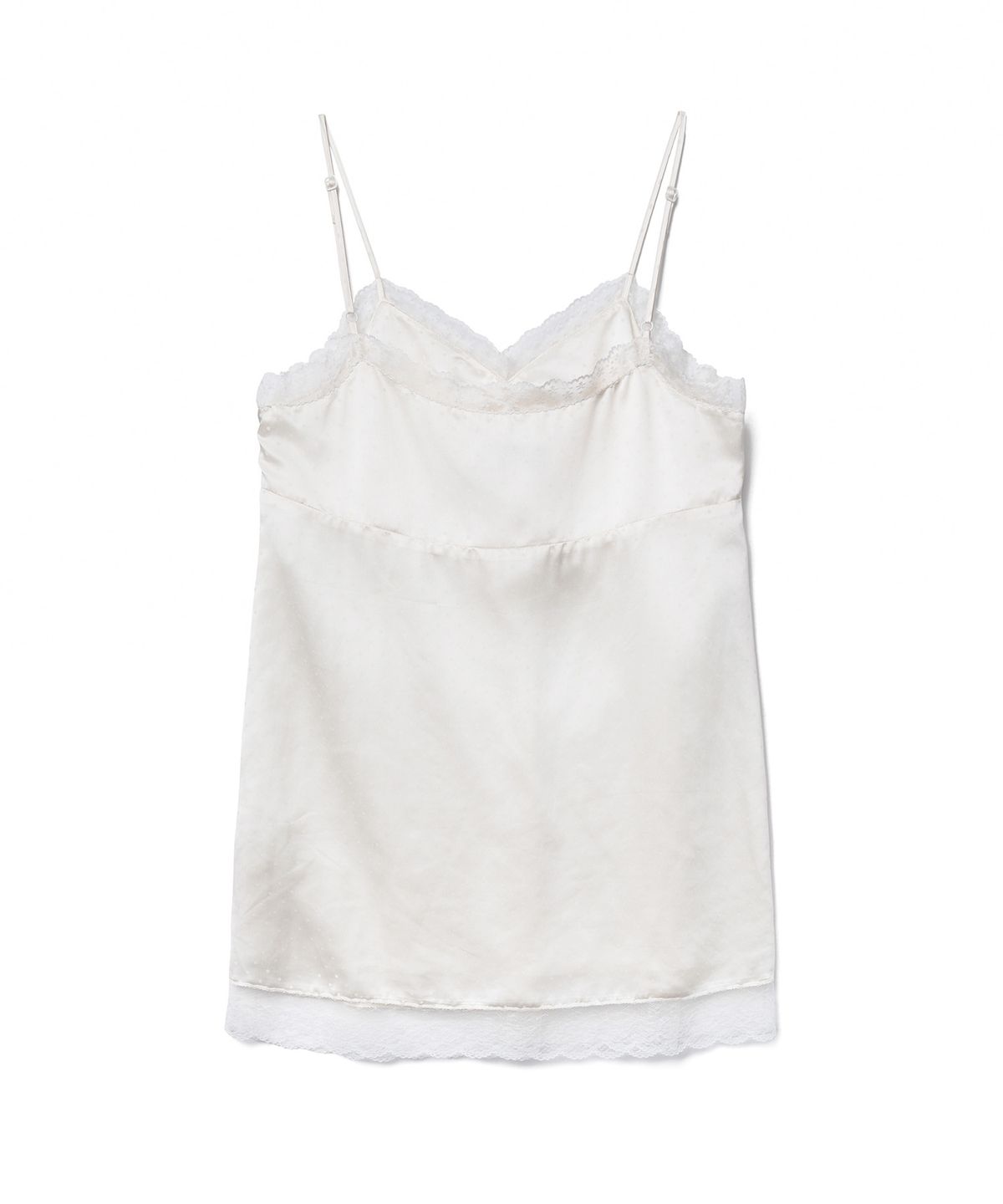 튜드먼트(TTUDEMENT) SATIN DOT SLEEVELESS DRESS_CREAM