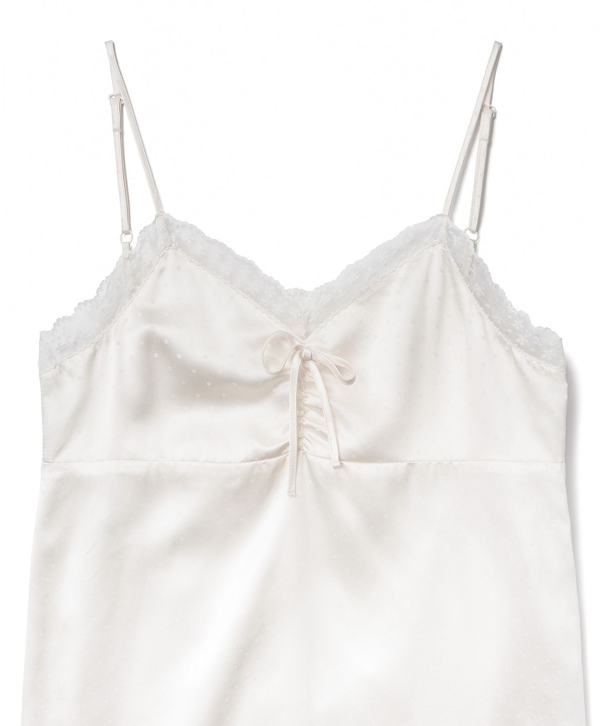 튜드먼트(TTUDEMENT) SATIN DOT SLEEVELESS DRESS_CREAM