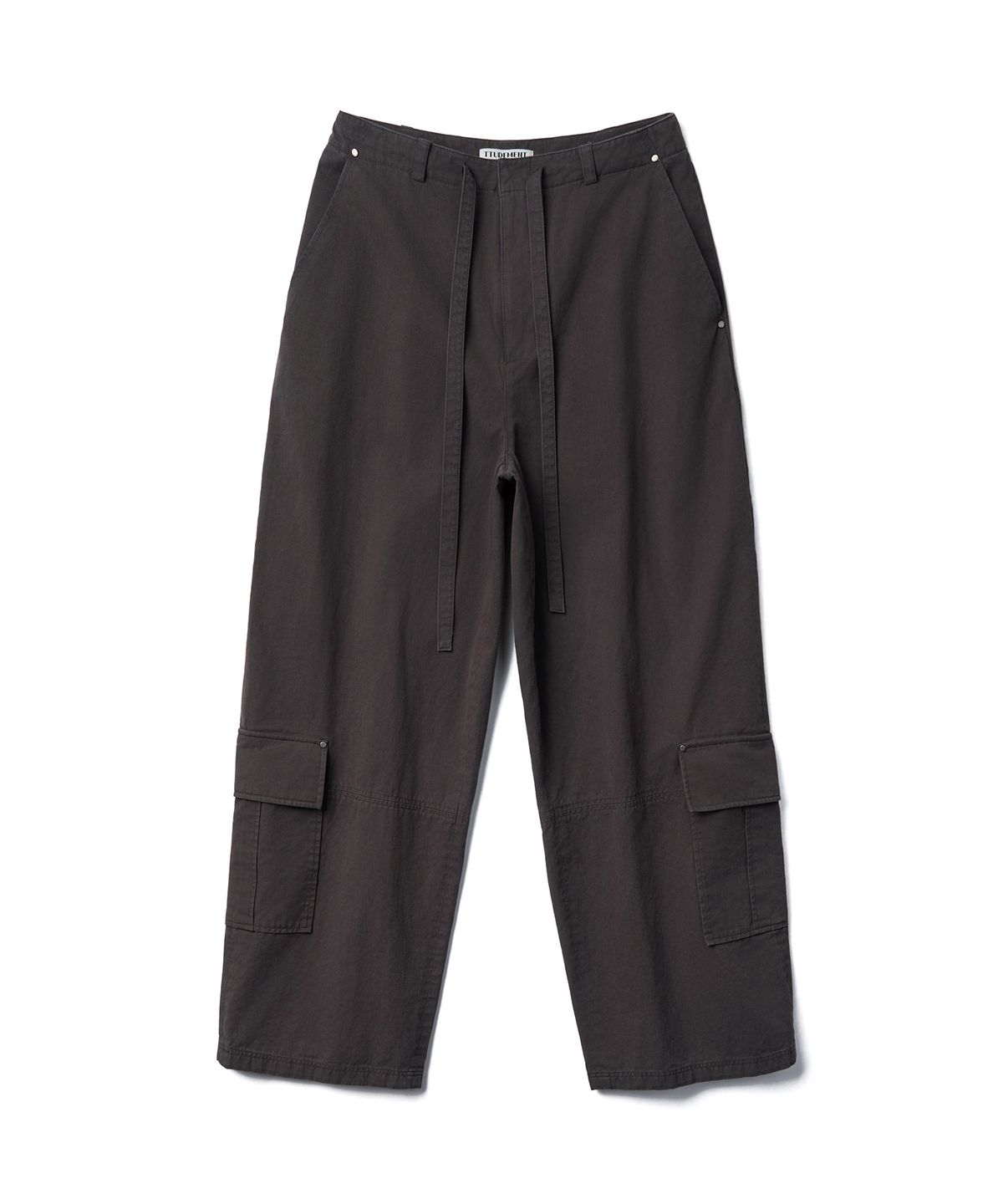 튜드먼트(TTUDEMENT) WASHED UTILITY PANTS_CHARCOAL