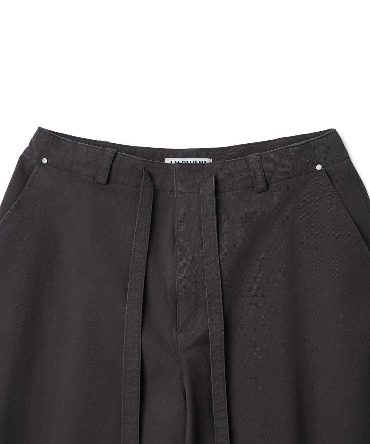 튜드먼트(TTUDEMENT) WASHED UTILITY PANTS_CHARCOAL
