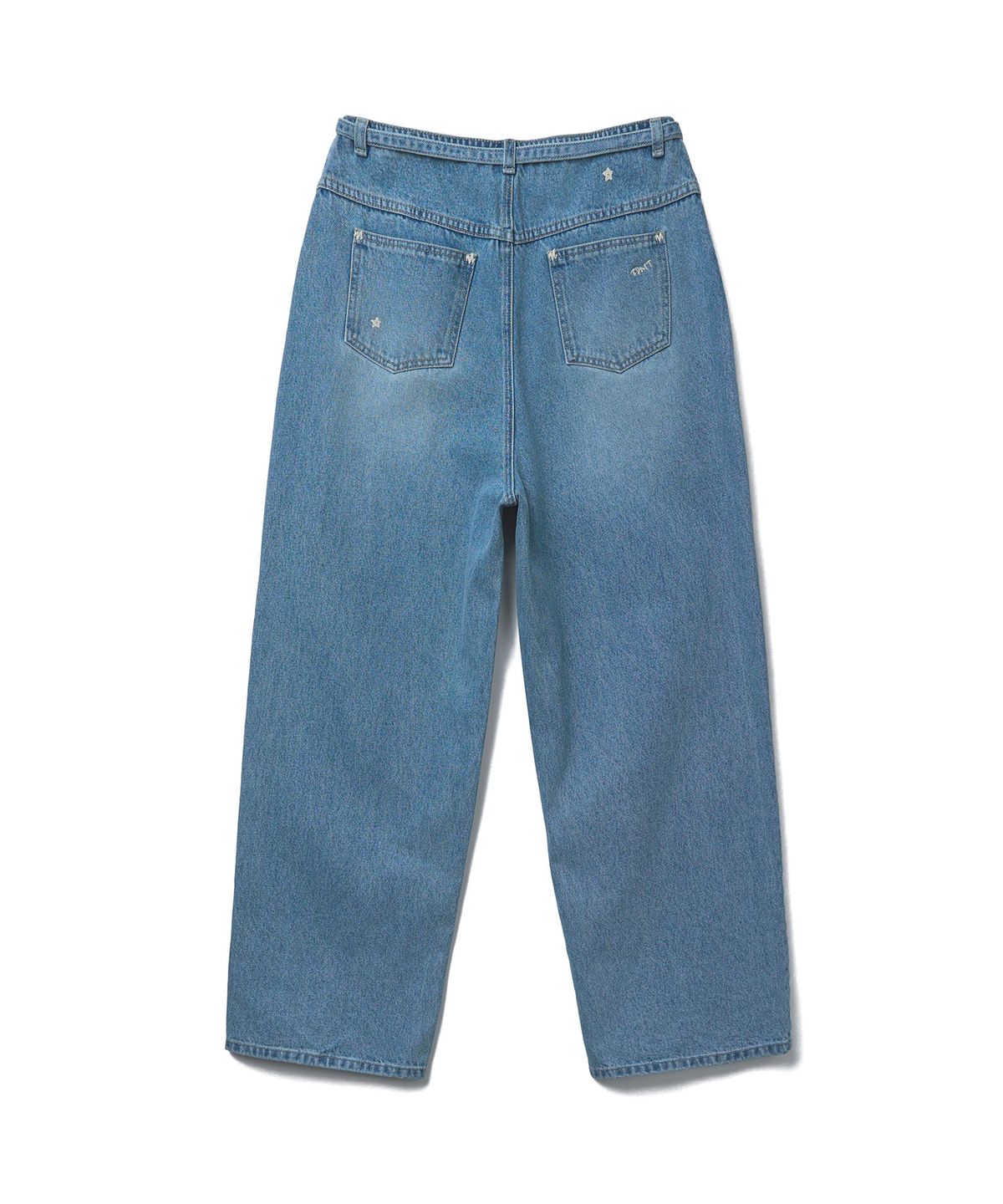 튜드먼트(TTUDEMENT) EMBROIDERED DENIM PANTS_LIGHT BLUE