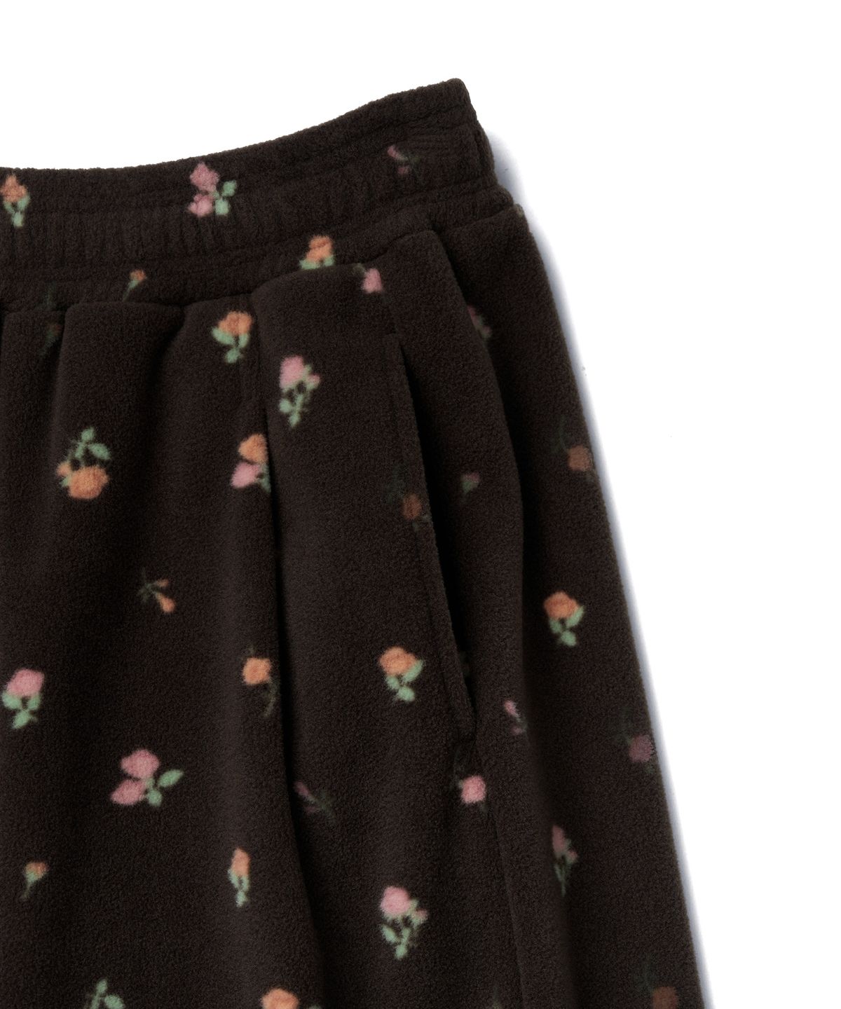 튜드먼트(TTUDEMENT) ROSE FLEECE PANTS_BROWN