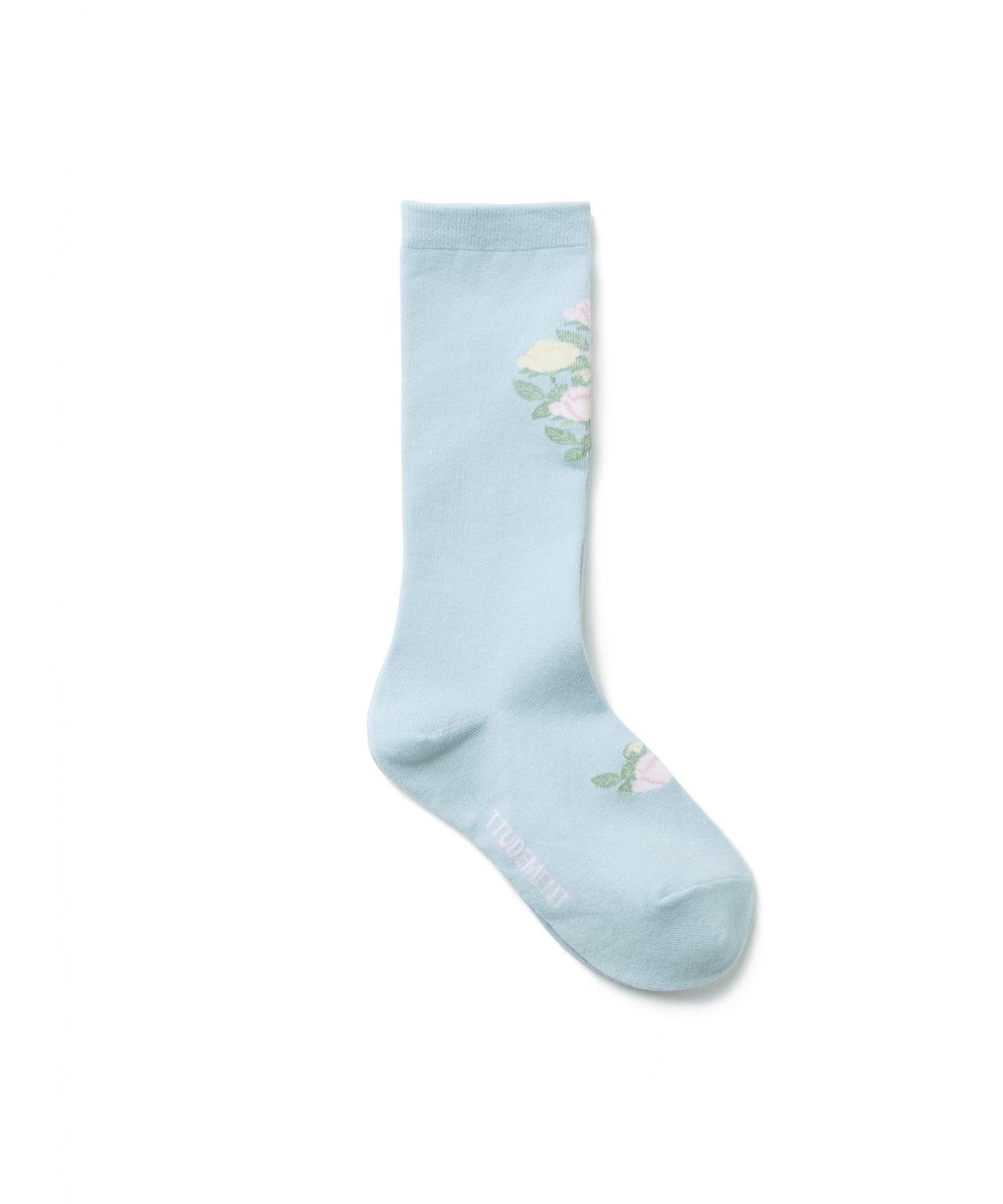 튜드먼트(TTUDEMENT) ROSE PATTERN SOCKS_LIGHT BLUE