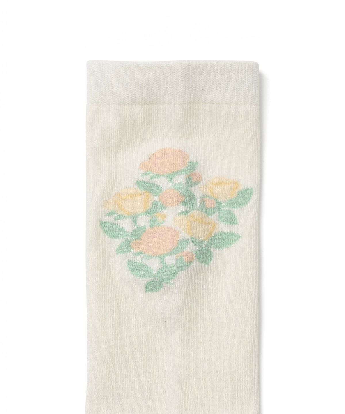 튜드먼트(TTUDEMENT) ROSE PATTERN SOCKS_IVORY