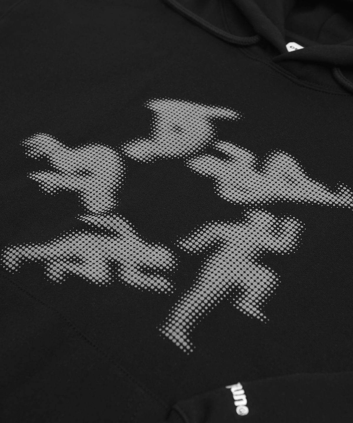 크리건(CRIGUN) DOT RUSH LOGO HOODIE BLACK
