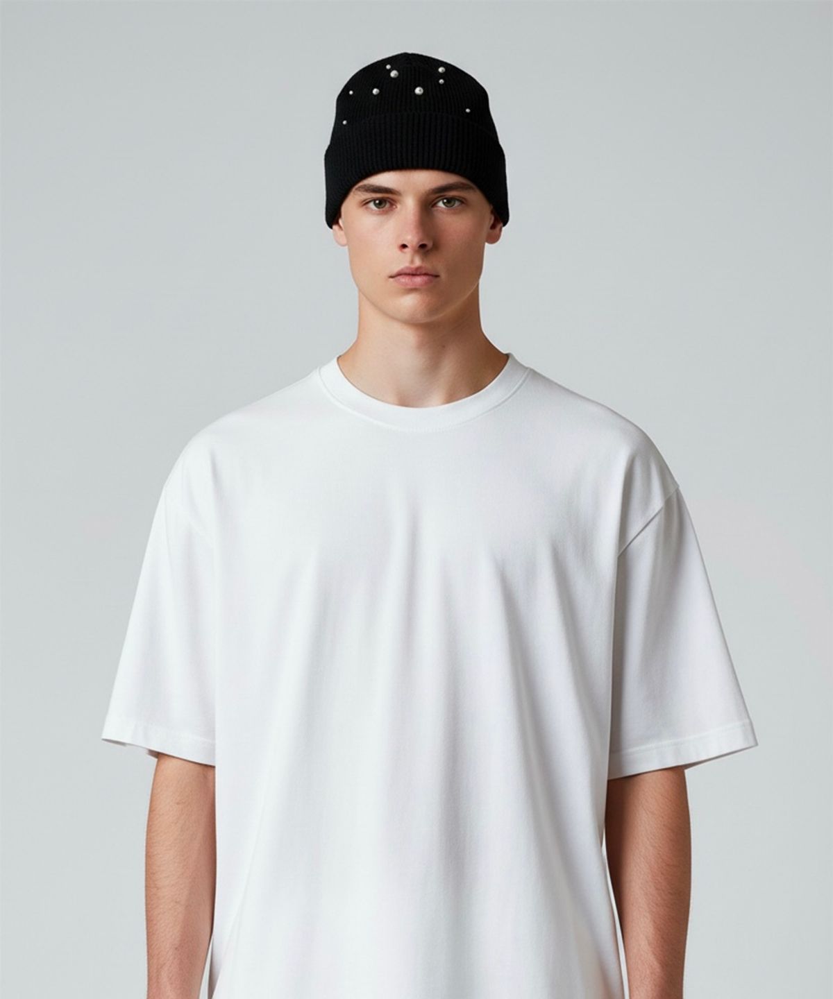본슬리피(BORN SLIPPY) Stardust Rib Knit Beanie (Black)