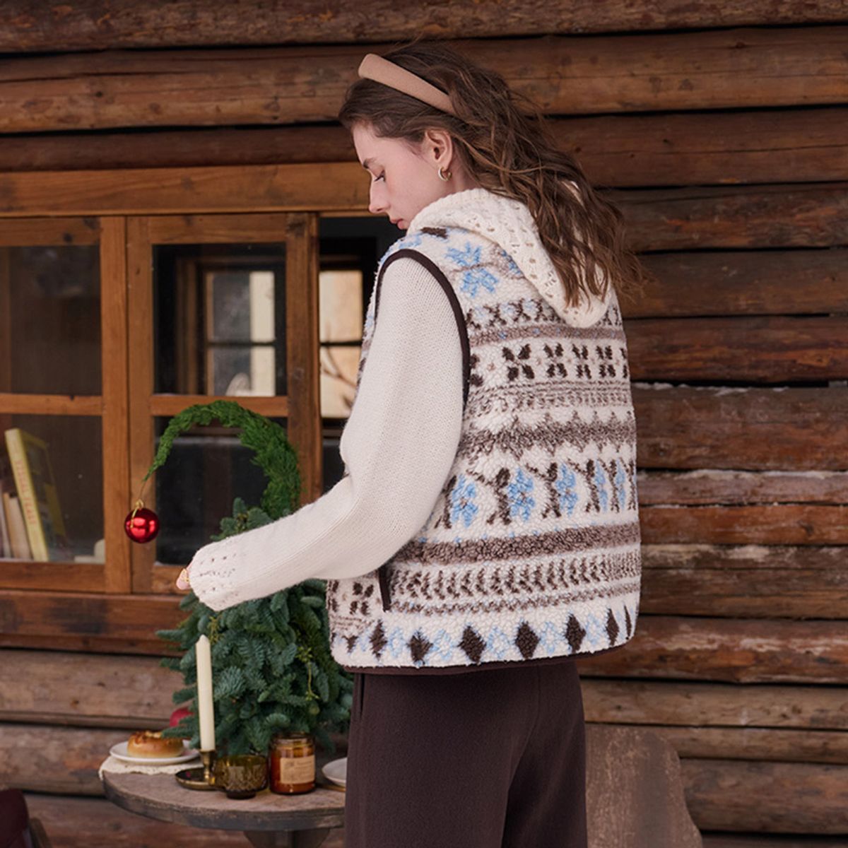 심플레트로(SIMPLE RETRO) SR_Padded fake vest