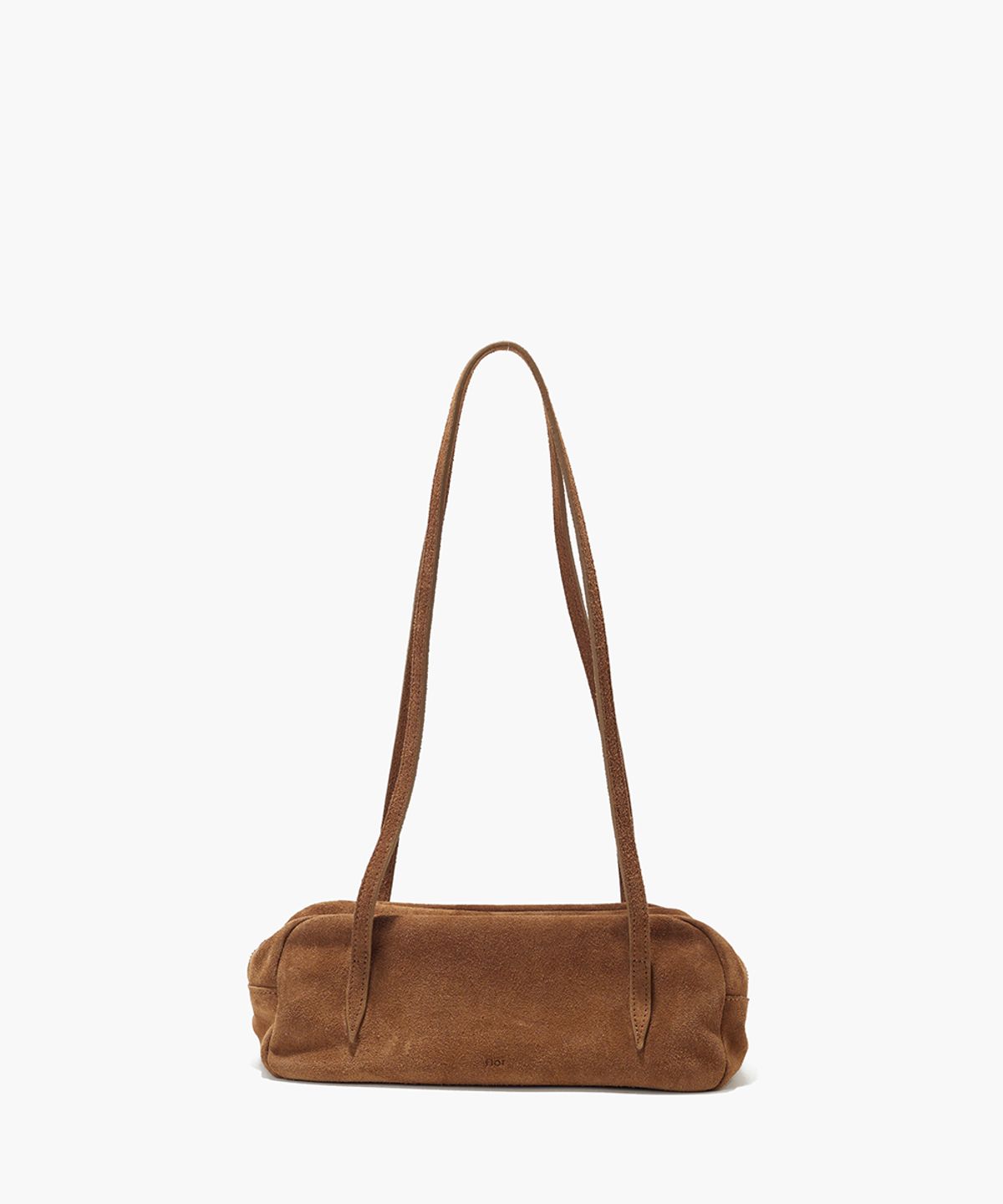 플로르(FLOR) 윌로 플루트 미니 숄더백 Willo Flute Bag Mini Suede Camel