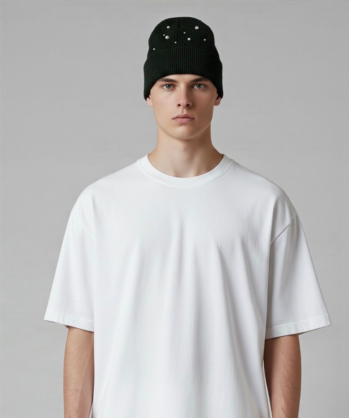 본슬리피(BORN SLIPPY) Stardust Rib Knit Beanie (Khaki)