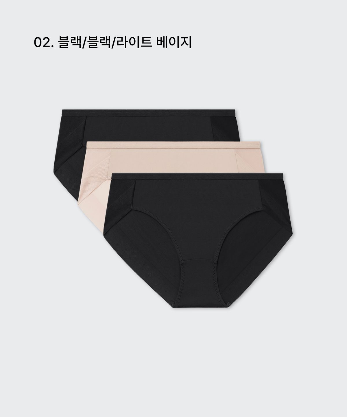 무신사 스탠다드 우먼(MUSINSA STANDARD WOMAN) 우먼즈 헴 라인 팬티 3팩
