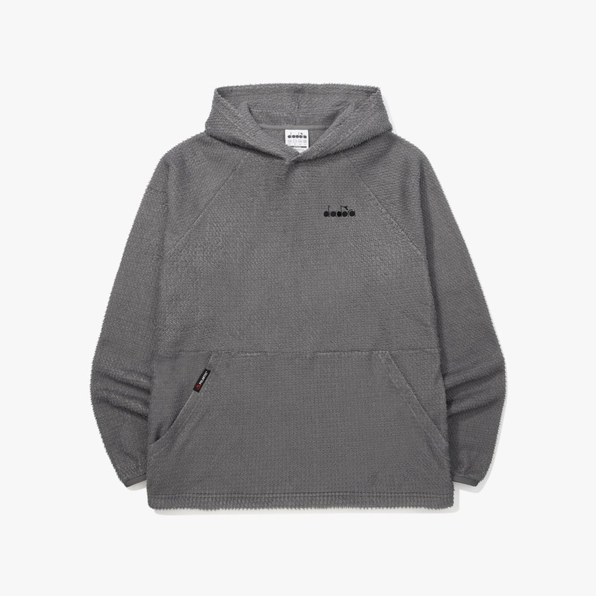 디아도라(diadora) 폴라텍 알파 다이렉트90 후드티셔츠 GREY