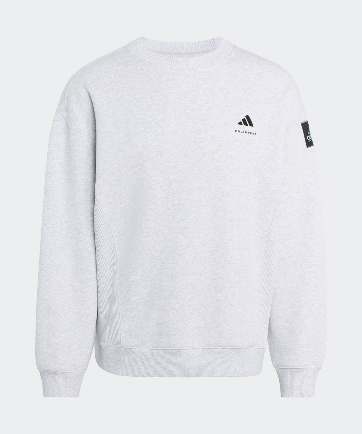 아디다스(ADIDAS) 이큅먼트 리브 크루넥 스웨트셔츠 - 그레이 / KB9324