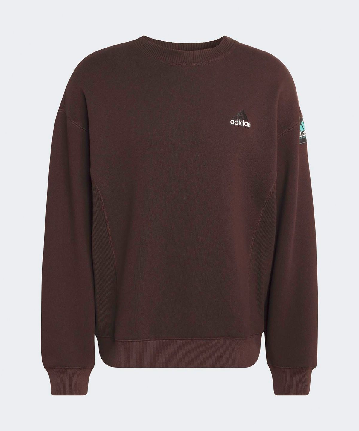 아디다스(ADIDAS) 이큅먼트 리브 크루넥 스웨트셔츠 - 브라운 / KB9325