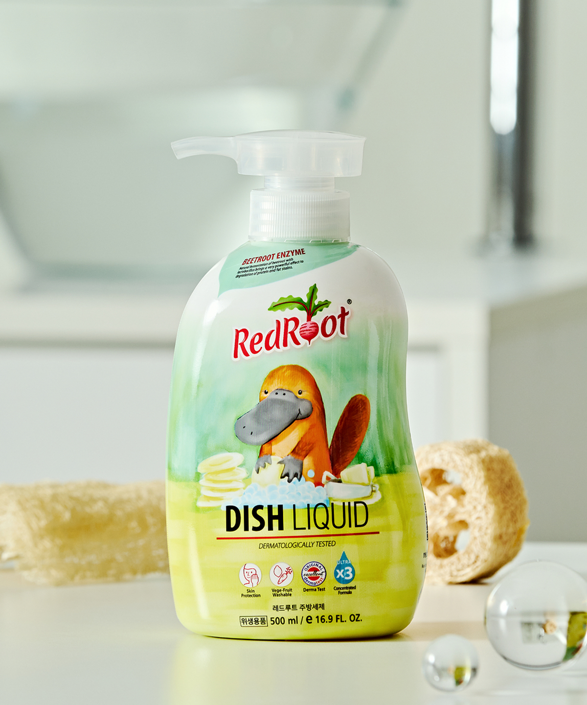 레드루트(REDROOT) 레드루트 안심 라임향 주방세제 500ml * 3통