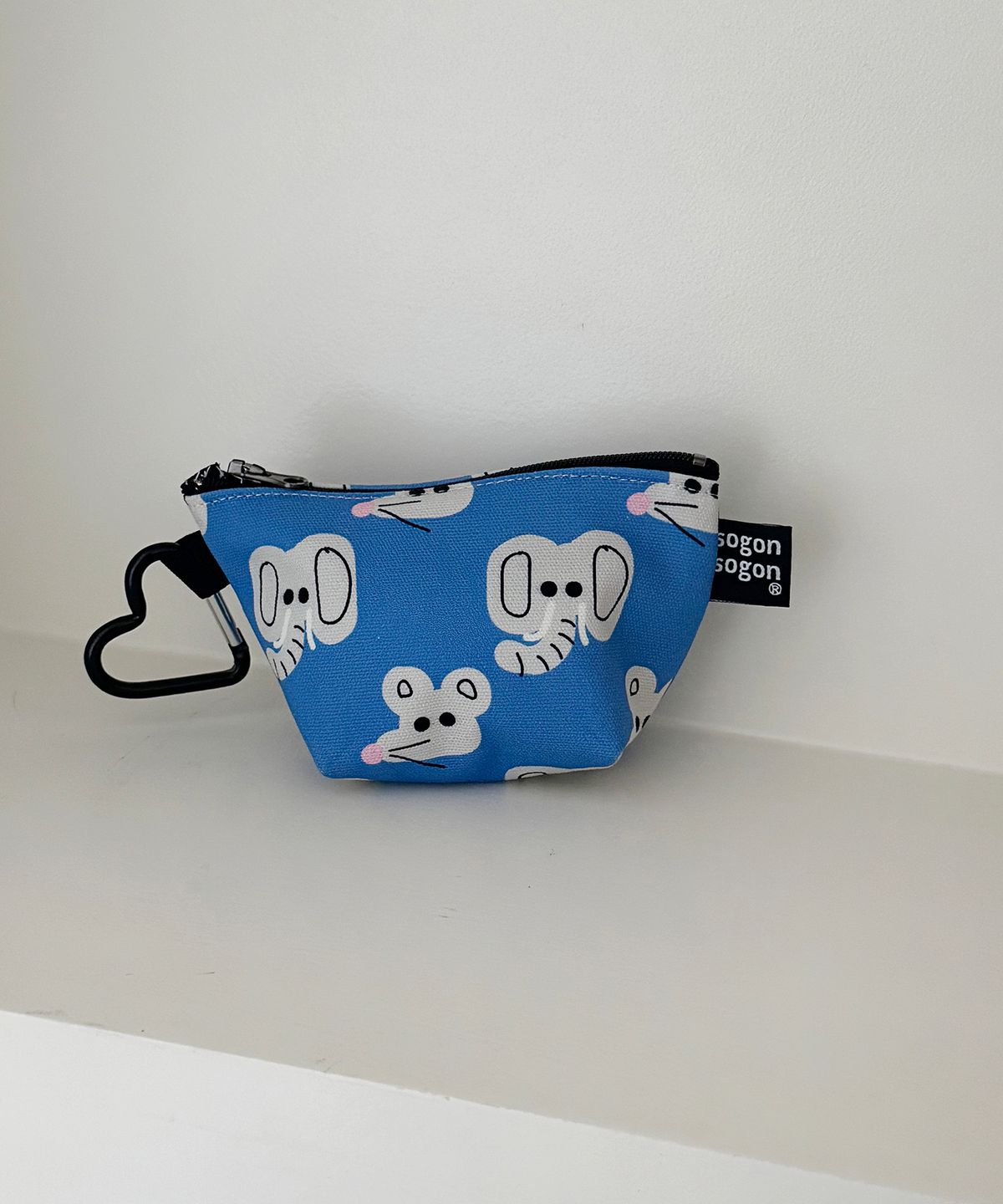 소곤소곤(SOGONSOGON) gery animal keyring pouch s