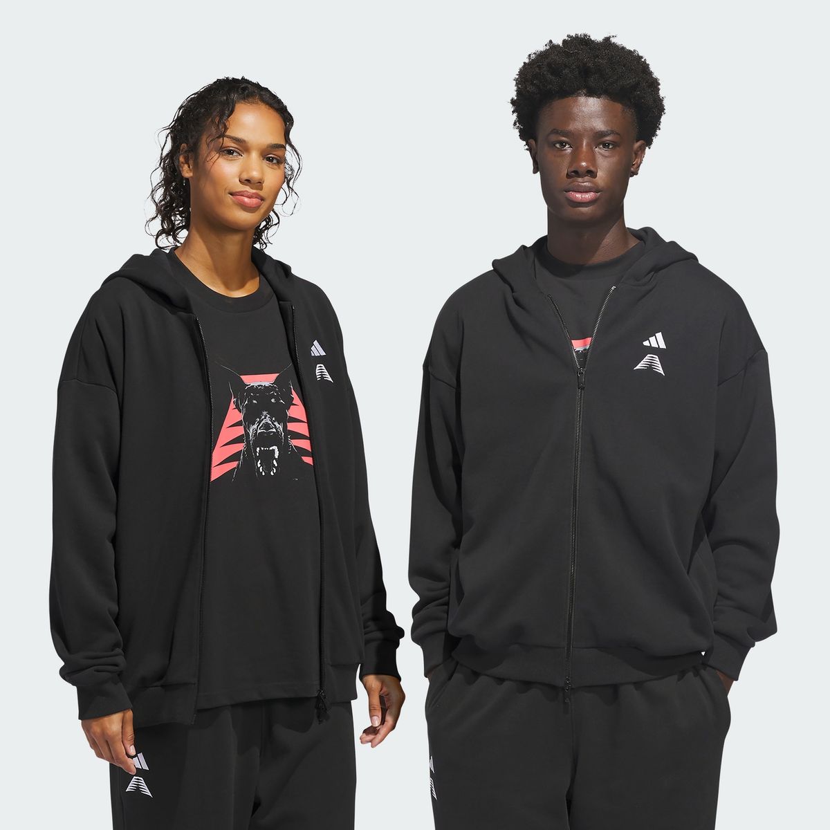 아디다스(ADIDAS) 앤서니 에드워즈 파운데이션 풀 지퍼 후디 KF3243