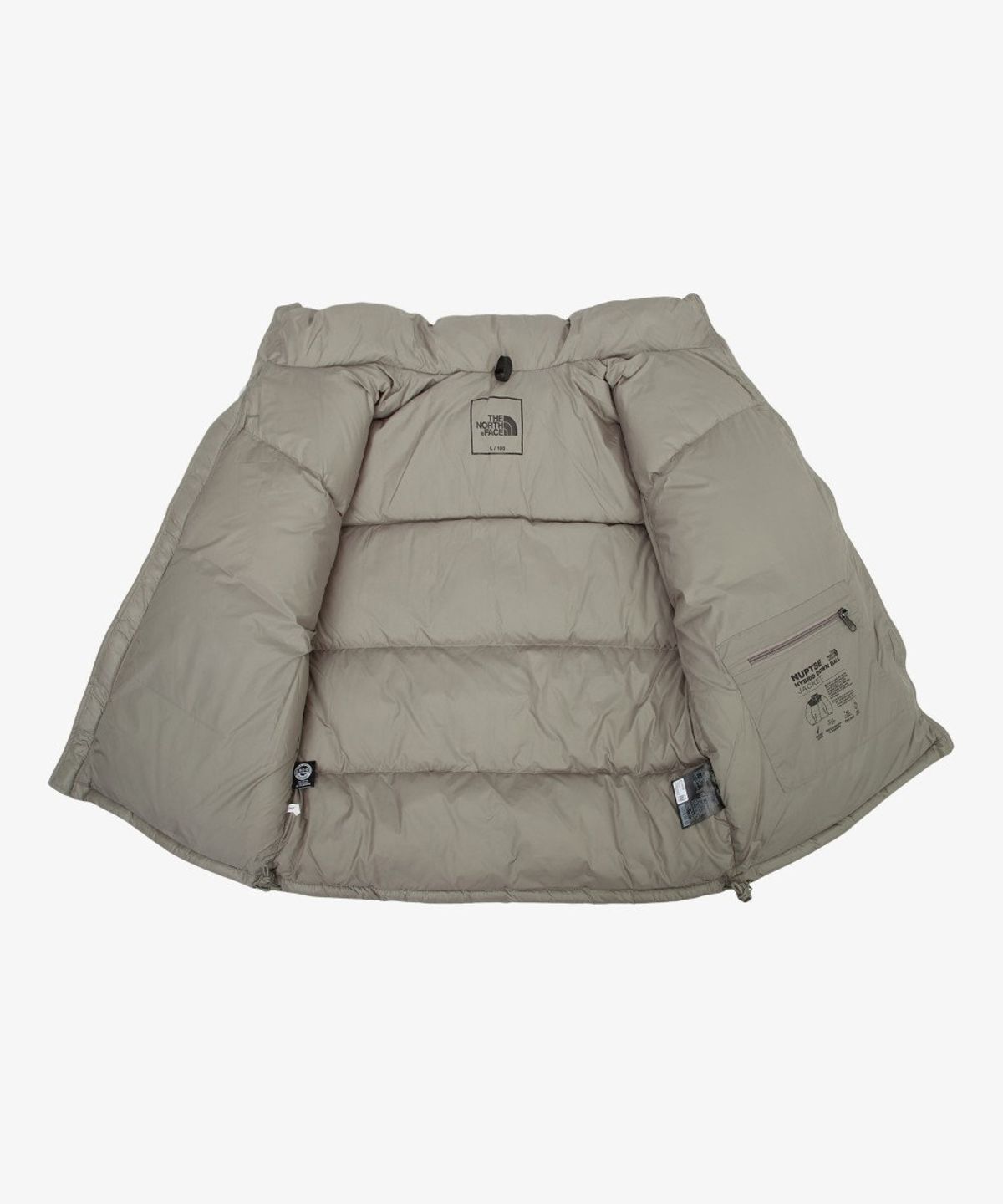 노스페이스(THE NORTH FACE) NJ1DR02B 남성 눕시 하이브리드 다운 자켓 V2 BEIGE BROWN