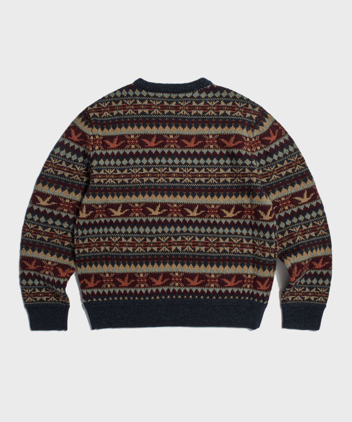 레드토네이도(RED TORNADO) Fair Isle Wool Knit Sweater Navy