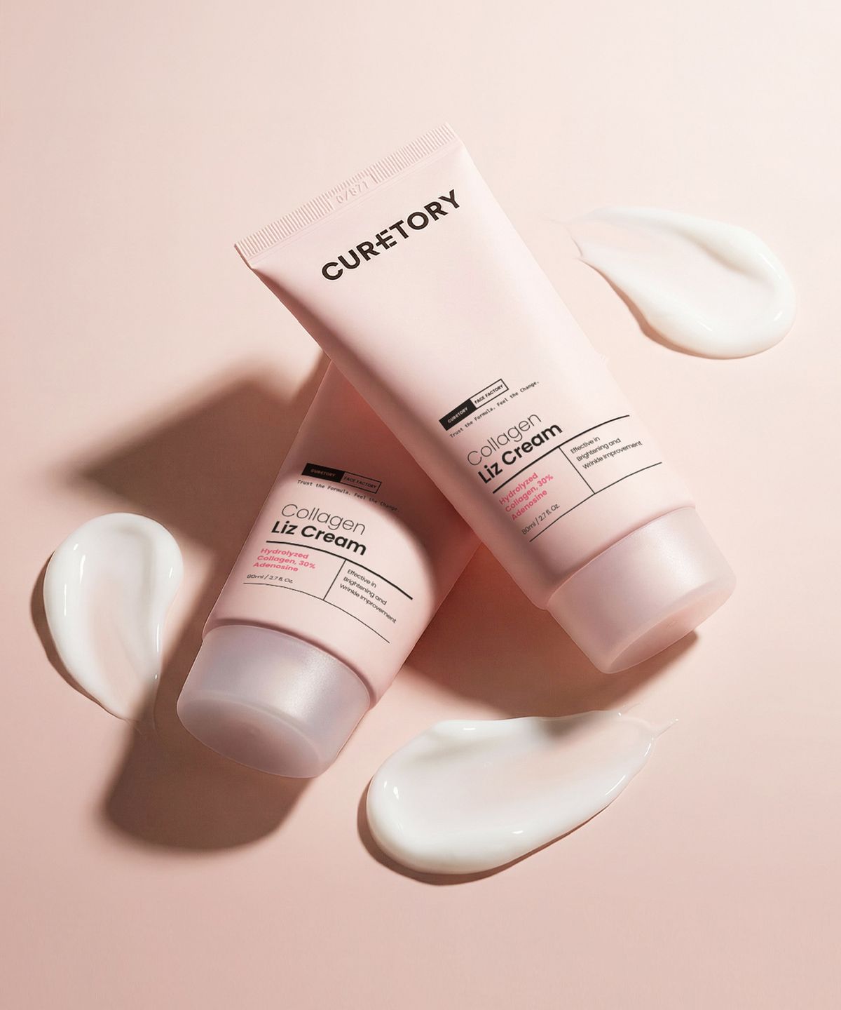 페이스팩토리(FACE FACTORY) 큐어토리 저분자 피쉬 콜라겐 탄력 리즈크림 80ml